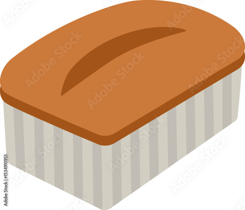 Pound Cake Flat Icon