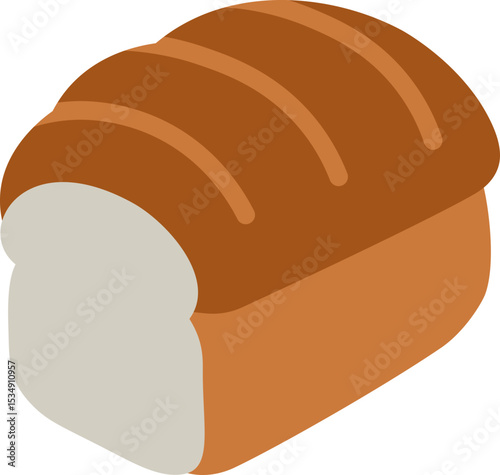 Loaf Of Bread Flat Icon