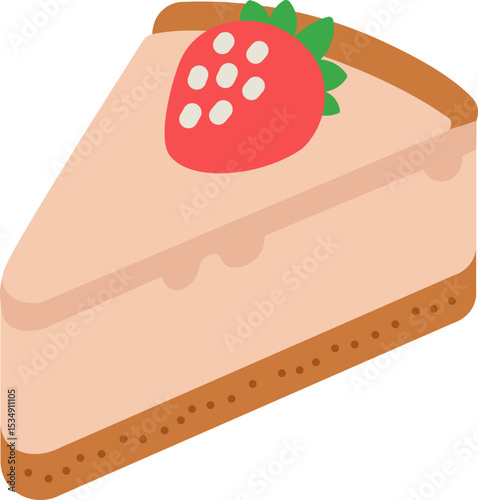 Cheesecake Flat Icon
