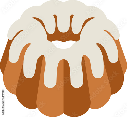 Bundt Cake Flat Icon