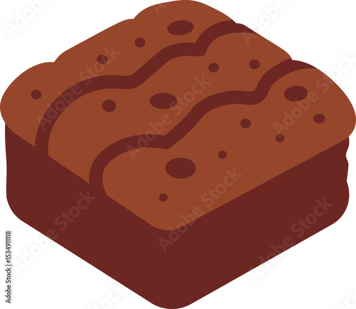 Brownie Flat Icon