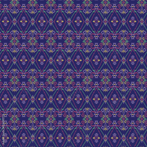 Batik Ikat Textile culture ethnic traditional tie dye tribal ornament