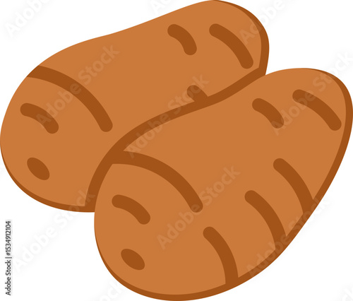 Sweet Potato Flat Icon