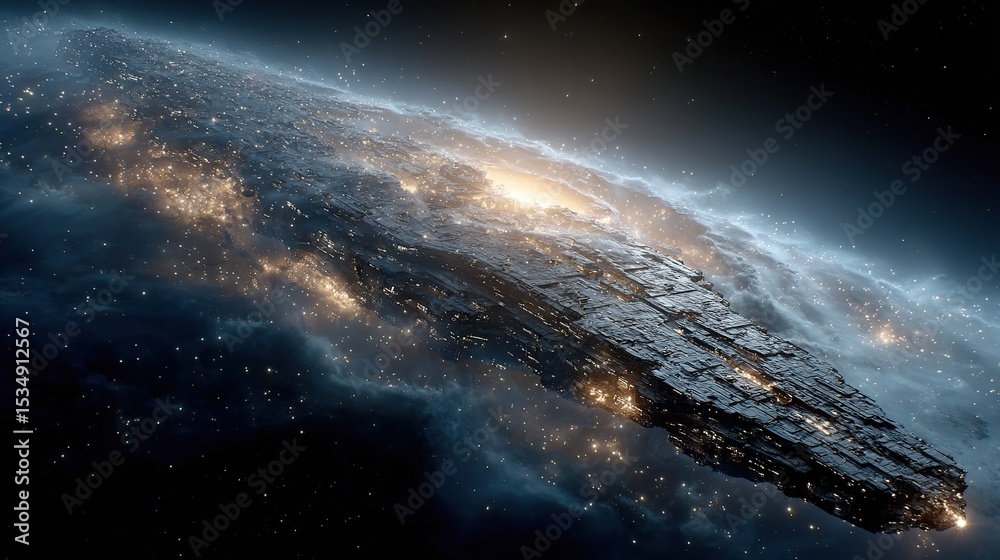 Fototapeta premium Alien Spaceship Earth.