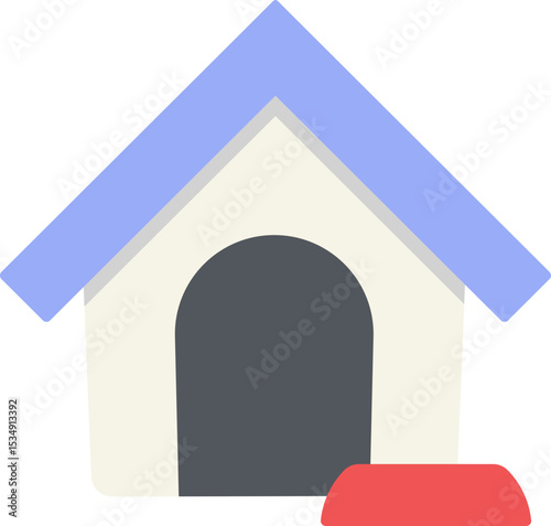 Pet House Flat Icon