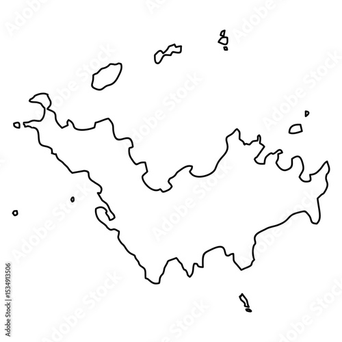 map of Saint-barthlemy line
