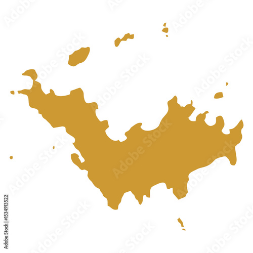 map of Saint-barthlemy land