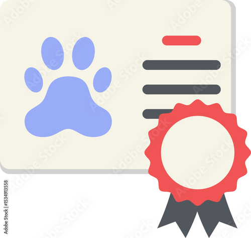 Pet Award Flat Icon
