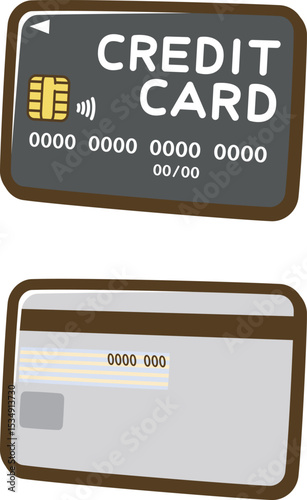 クレジットカード（表面・裏面）