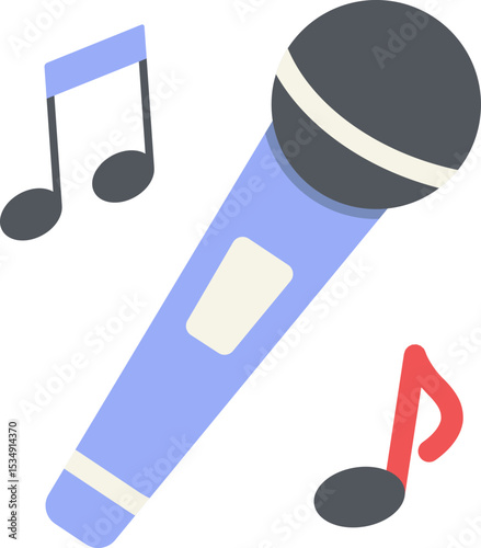 Karaoke Flat Icon