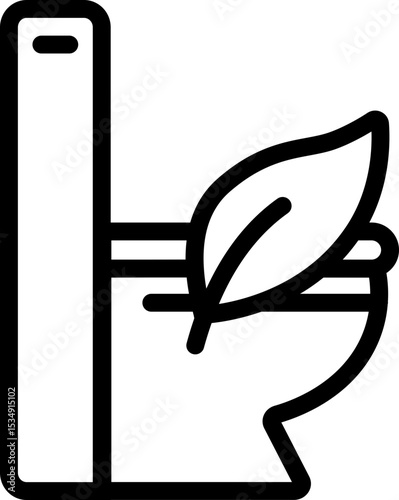 High Efficiency Toilet Line Icon