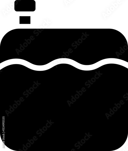 Water Tank Glyph Icon