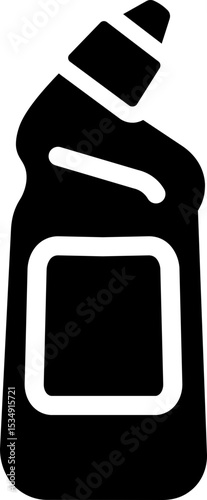 Toilet Cleaner Bottle Glyph Icon