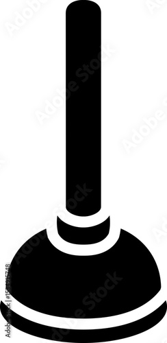 Plunger Glyph Icon