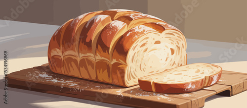 Freshly Sliced Bread