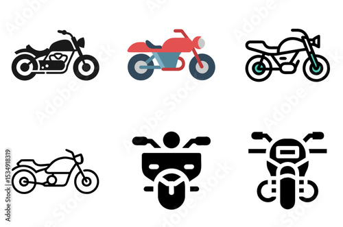 Motorcycle Icon Bike Ride Vehicle Speed Pack