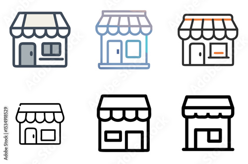 Store Icon Shop Retail Market Purchase Digital Pack