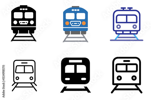 Train Icon Railway Travel Transport Locomotive Digital Pack