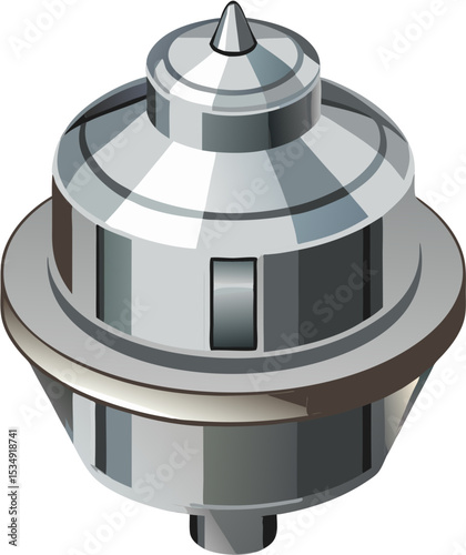 3d rendered illustration of a modern electric kettle