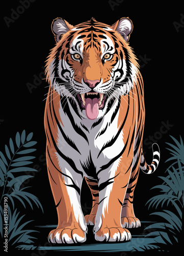 Fierce Tiger in the Jungle