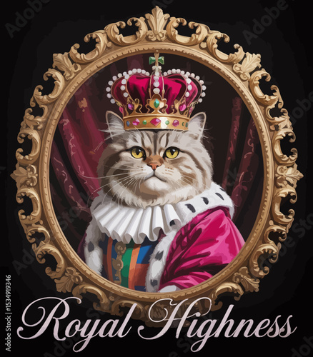 Royal Cat Portrait