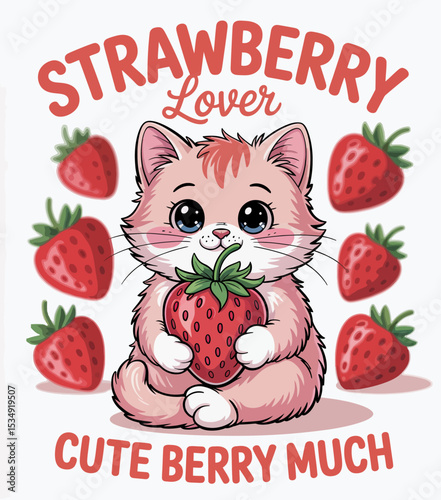 Strawberry Lover Cat