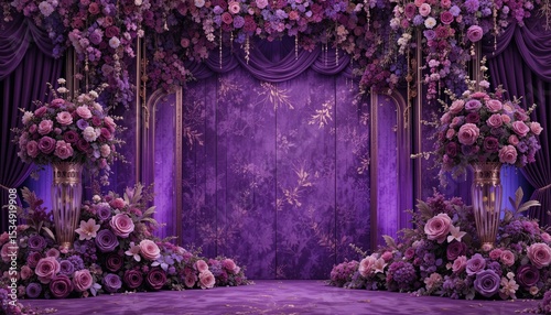Elegant floral display in deep purple tones.