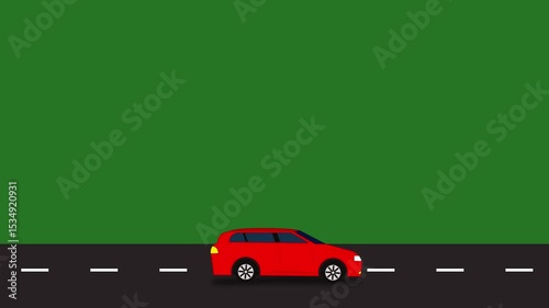 Car motion animation moving car 
