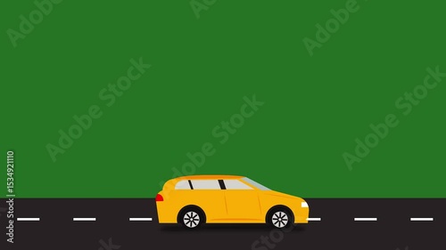 Car motion animation moving car 