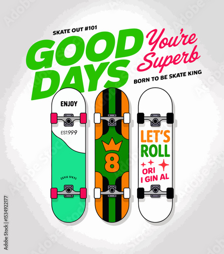 Skateboard Vibes Graphic Design