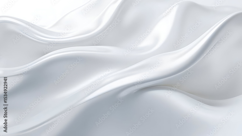 Elegant flowing white fabric with smooth and shiny waves for backgrounds Elegant flowing white fabric with smooth and shiny waves for backgrounds