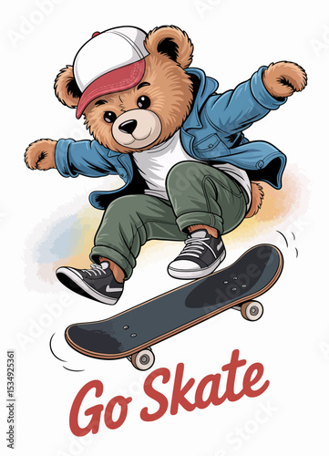 Skateboarder Bear