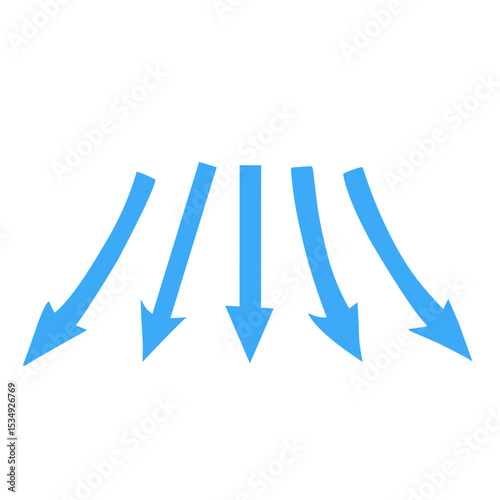 blue arrows vector
