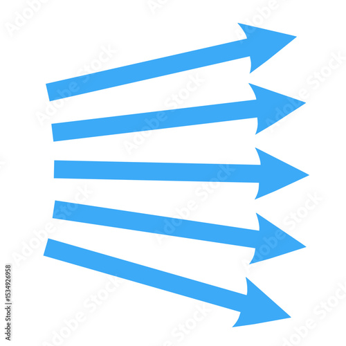 blue arrows vector