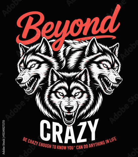 Powerful Wolves in Bold Typography