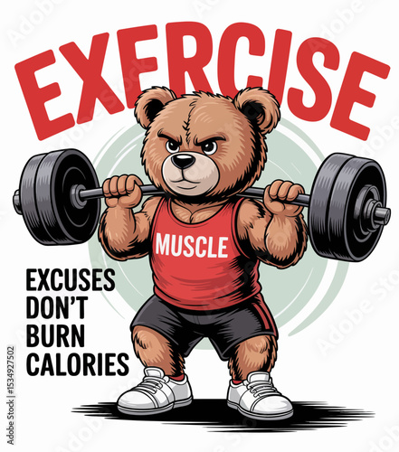 Exercise Motivational Bear