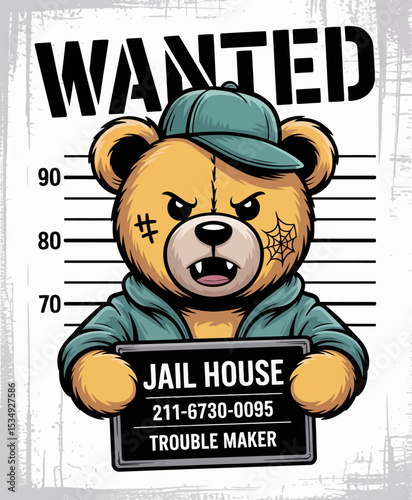 Wanted Trouble Maker Bear