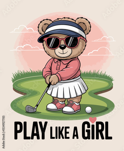 Golf Bear - Play Like a Girl