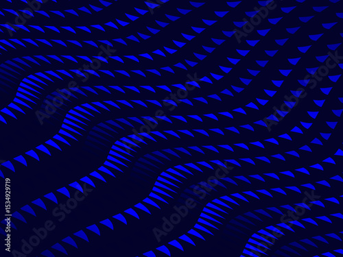 Futuristic blue abstract background. Geometric gradient blue pattern forms abstract vector background. Modern blue background, perfect for cards, banners, brochures, websites, technology, etc.