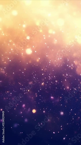 Magical glowing particles background loop