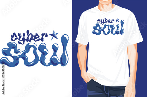 Cyber soul t-shirt design