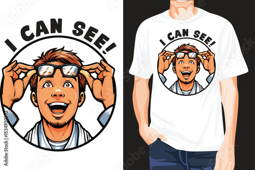 I can see t-shirt design