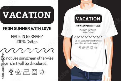 Summer vacation quote t-shirt design