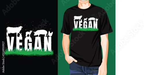 Vegan Animals t-shirt design