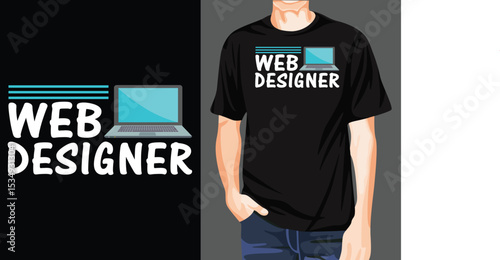 Web designer t-shirt design
