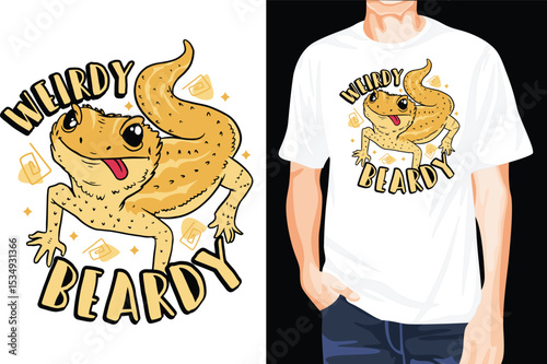 Weirdy beardy t-shirt design