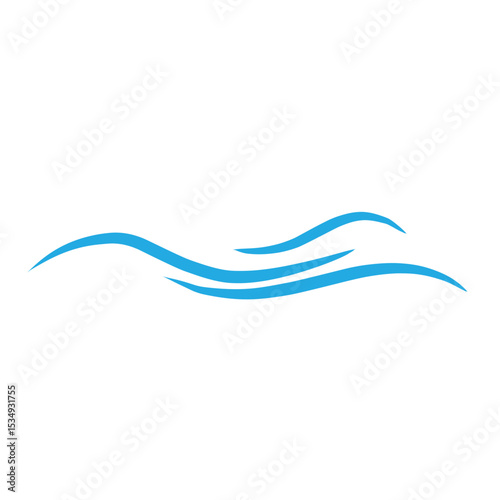 water waves vector illustration