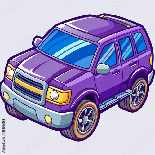 vector cartoon car