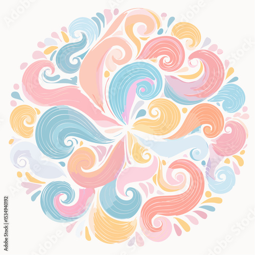 abstract illustration embodies mindfulness meditation