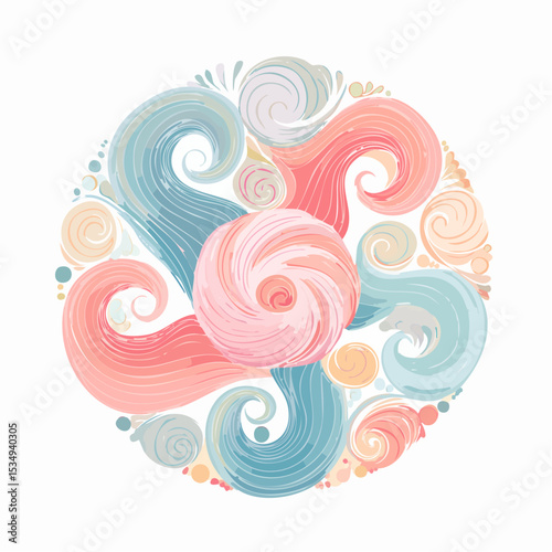 abstract illustration embodies mindfulness meditation